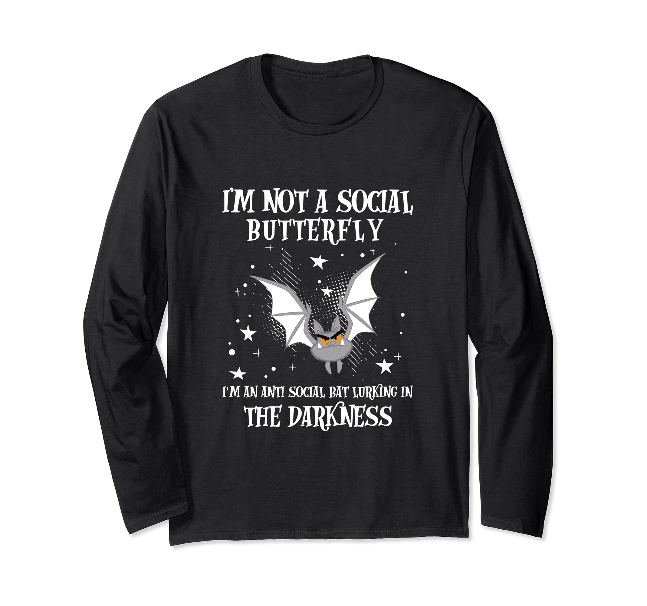 Im Not Social Butterfly Im Antisocial T-Shirt - Graphic Print for Adults - T-Shirt, Sweatshirt, Hoodie