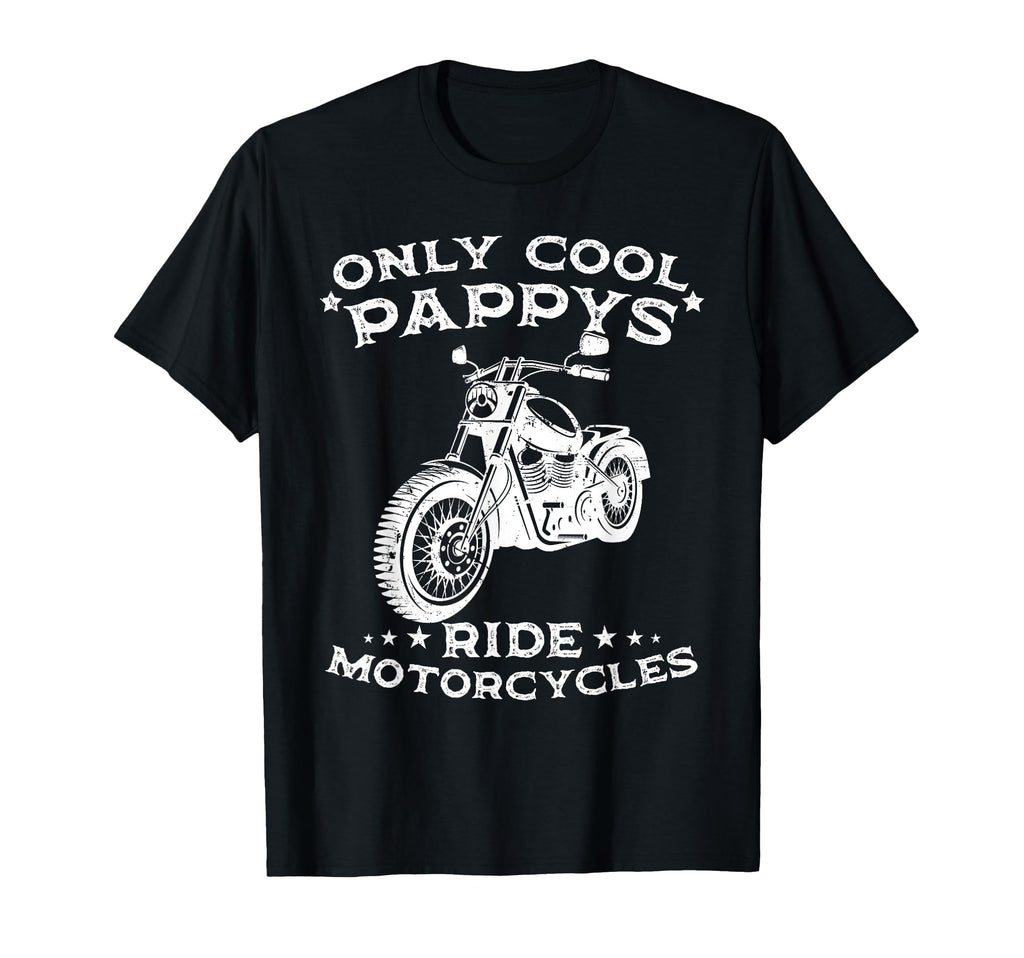 Only Pappys Ride Motorcycles Biker T-Shirt - Minimalist Print for Adults - T-Shirt, Sweatshirt, Hoodie