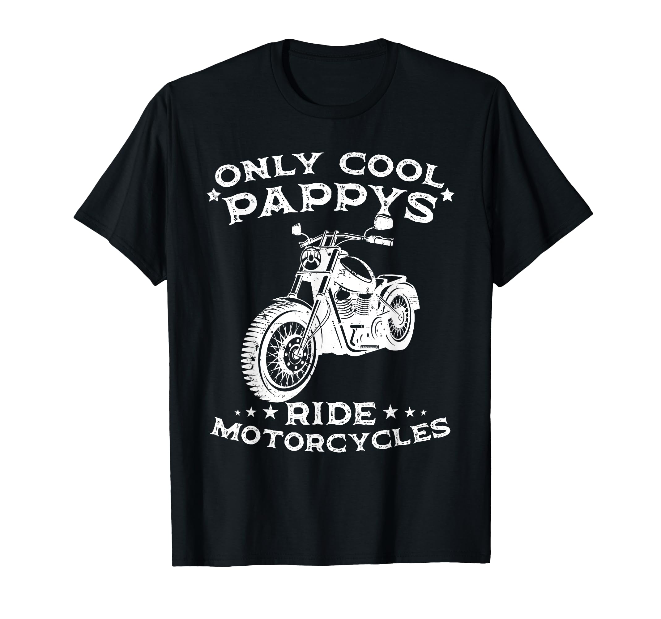 Only Pappys Ride Motorcycles Biker T-Shirt - Minimalist Print for Adults - T-Shirt, Sweatshirt, Hoodie