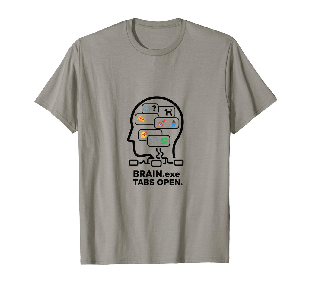 Funny Adhd Brain Tabs Open T-Shirt - Aesthetic Graphic Unisex - T-Shirt, Sweatshirt, Hoodie