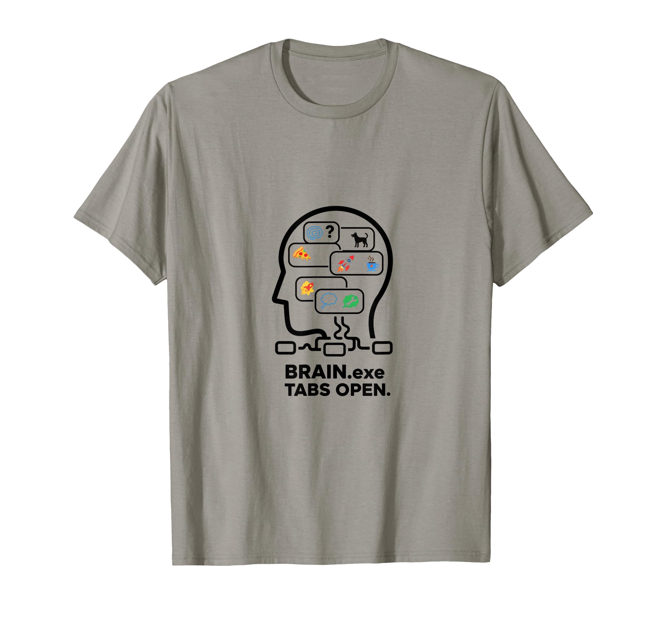 Funny Adhd Brain Tabs Open T-Shirt - Aesthetic Graphic Unisex - T-Shirt, Sweatshirt, Hoodie