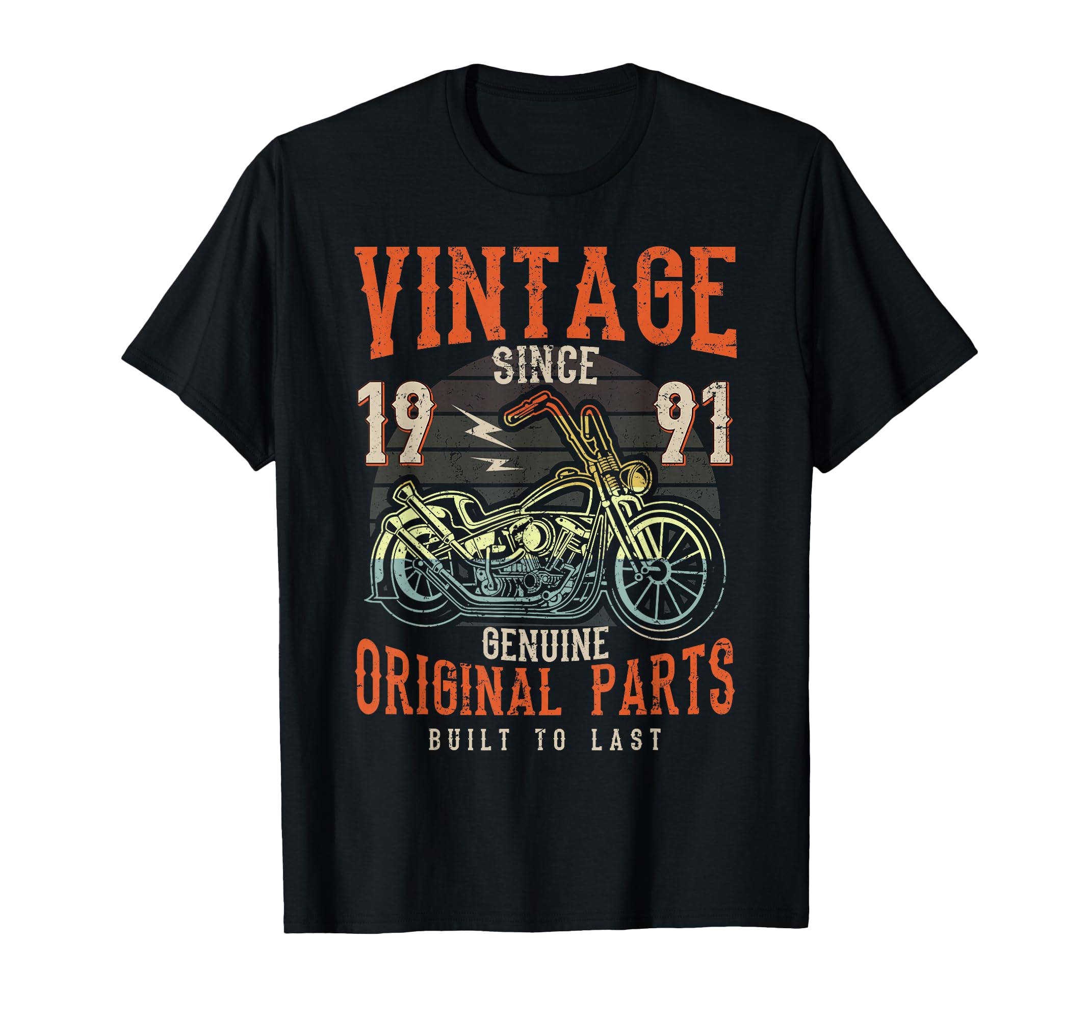 35Th Birthday 1991 Motorcycle Chopper T-Shirt - Custom Art Print for Adults - T-Shirt, Sweatshirt, Hoodie