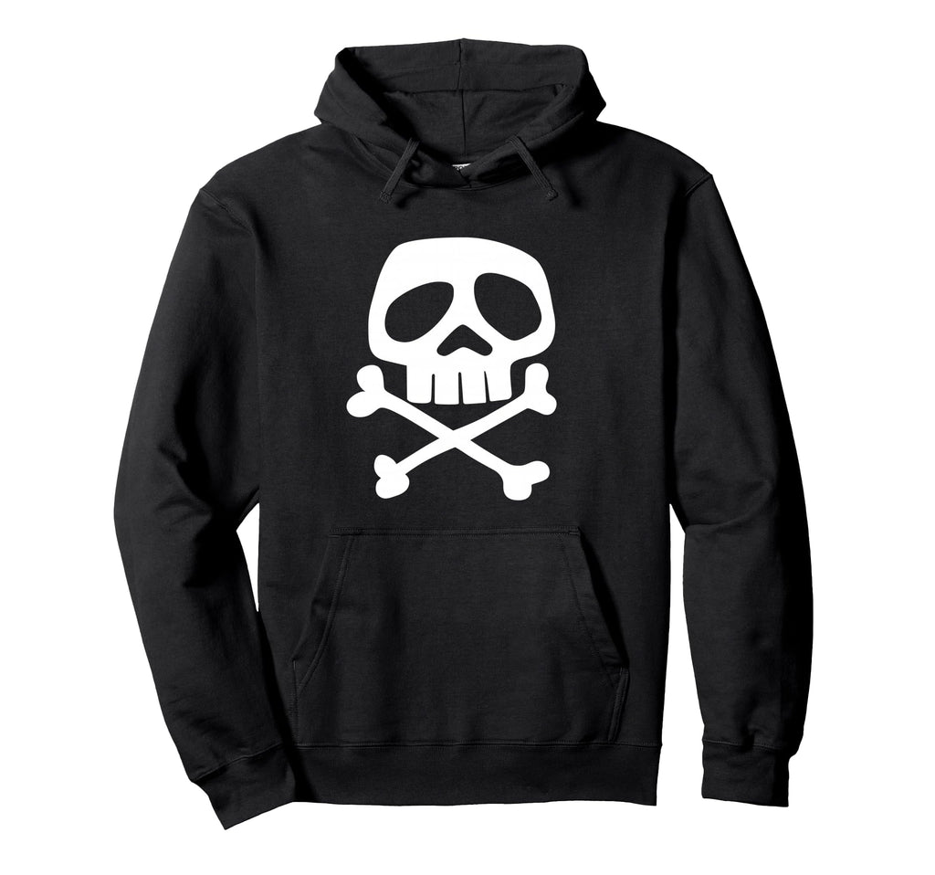 Skull And Bones 1980S Punk Rock Hoodie - Fun Novelty Design Men Women - T-Shirt, Sweatshirt, Hoodie