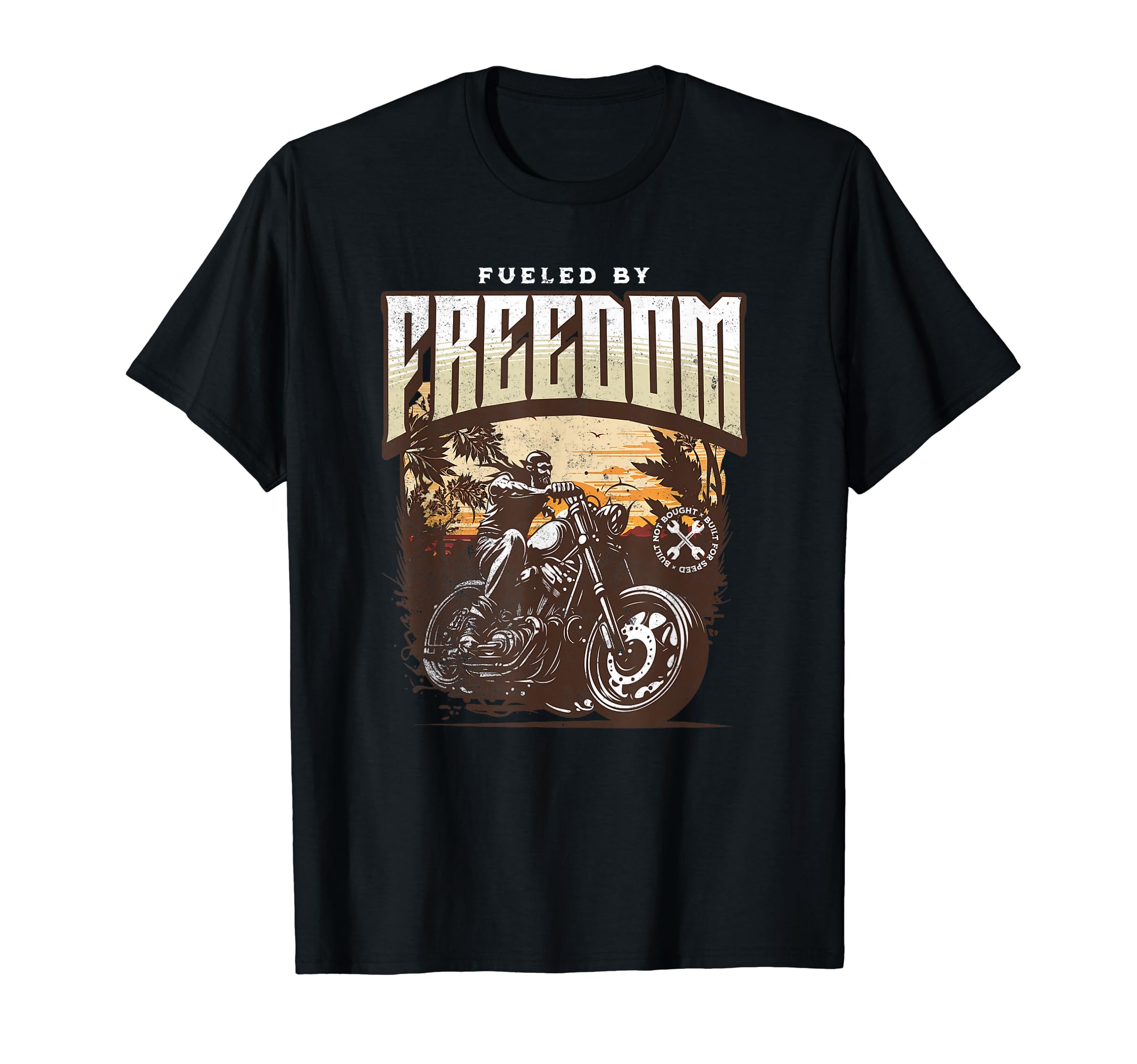 Fueled Freedom Motorcycle Lover Retired T-Shirt - Streetwear Style Unisex - T-Shirt, Sweatshirt, Hoodie