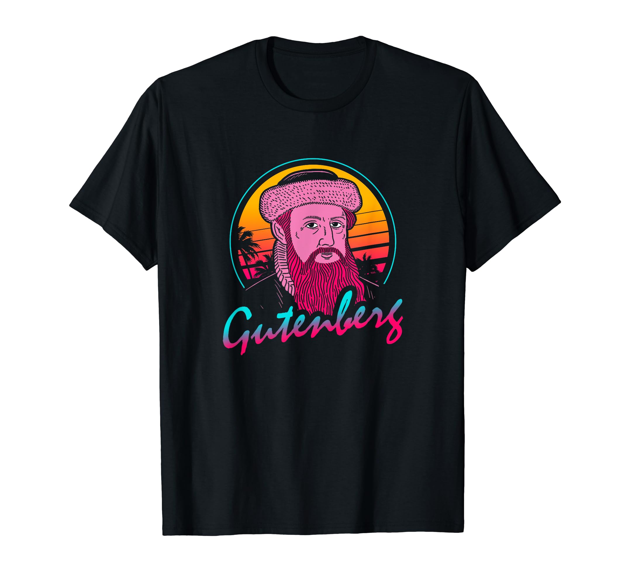 Johannes Gutenberg 80S T-Shirt - Casual Everyday Wear Unisex - T-Shirt, Sweatshirt, Hoodie
