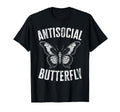 Antisocial Butterfly Introverts T-Shirt - Fun Novelty Design Men Women - T-Shirt, Sweatshirt, Hoodie