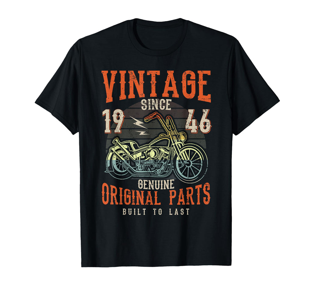 80Th Birthday 1946 Motorcycle Chopper T-Shirt - Unique Graphic for Adults - T-Shirt, Sweatshirt, Hoodie