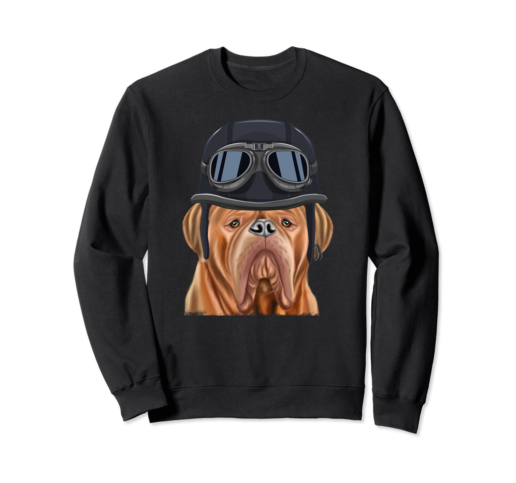 Funny Motorcycle Helmet Dogues De Sweatshirt - Minimalist Print Unisex - T-Shirt, Sweatshirt, Hoodie