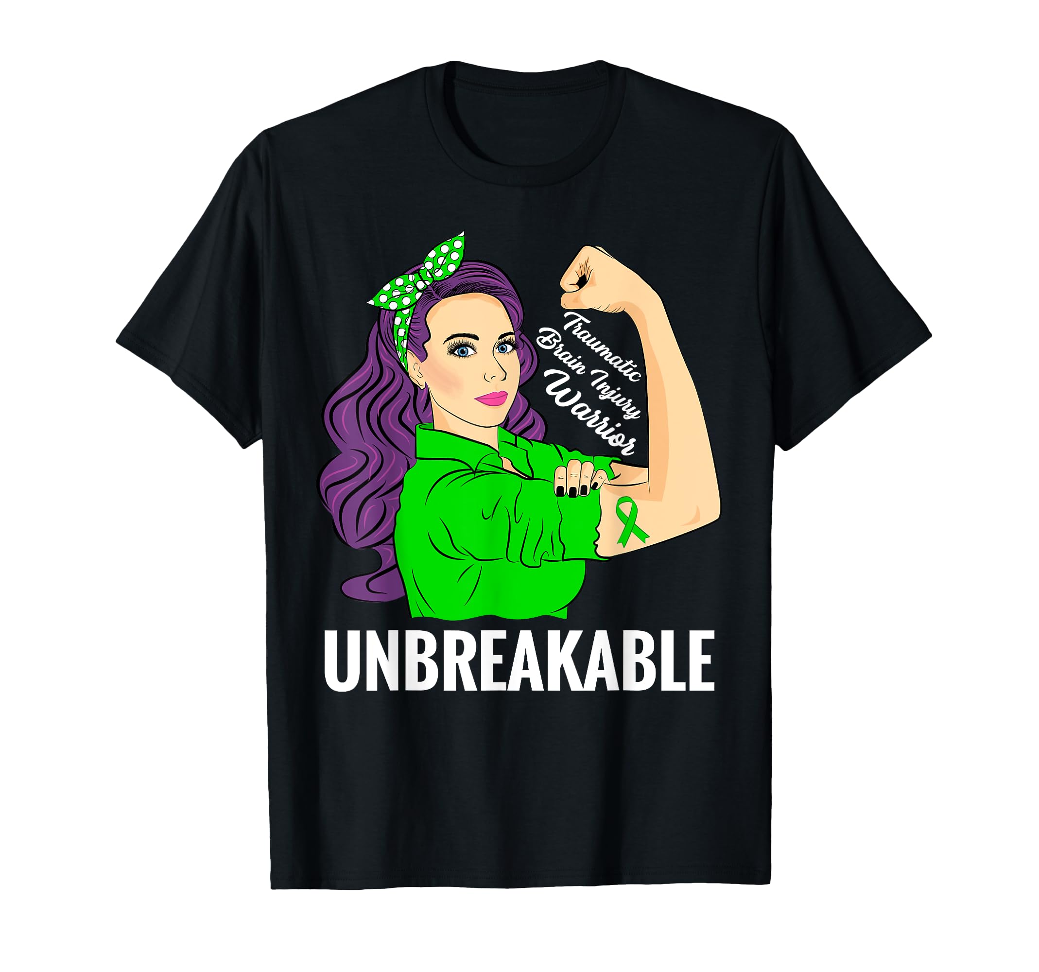 Traumatic Brain Injury Warrior Tbi T-Shirt - Minimalist Print Unisex - T-Shirt, Sweatshirt, Hoodie