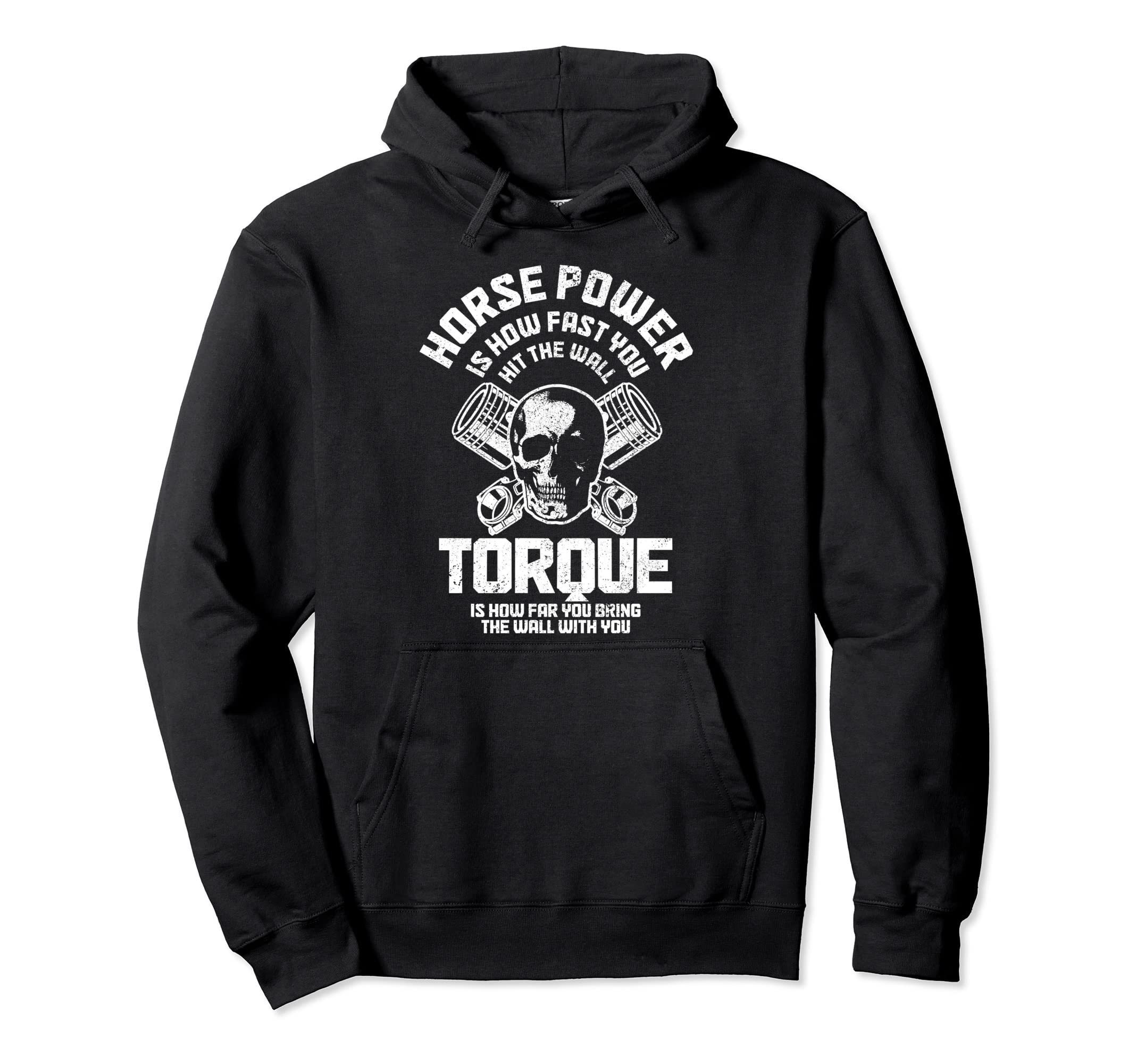 Motorcycle Horse Power Torque Funny Biker Hoodie - Trendy Graphic Unisex - T-Shirt, Sweatshirt, Hoodie