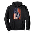 Us Flag Biker Riding Lover Motorcycle Hoodie - Novelty Apparel for Adults - T-Shirt, Sweatshirt, Hoodie