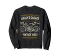 Isaiahs Garage Motorcycle Sweatshirt - Minimalist Print Men Women - T-Shirt, Sweatshirt, Hoodie