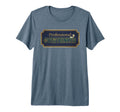 Navy Professional Overthinker Sign Tri T-Shirt - Aesthetic Graphic Unisex - T-Shirt, Sweatshirt, Hoodie