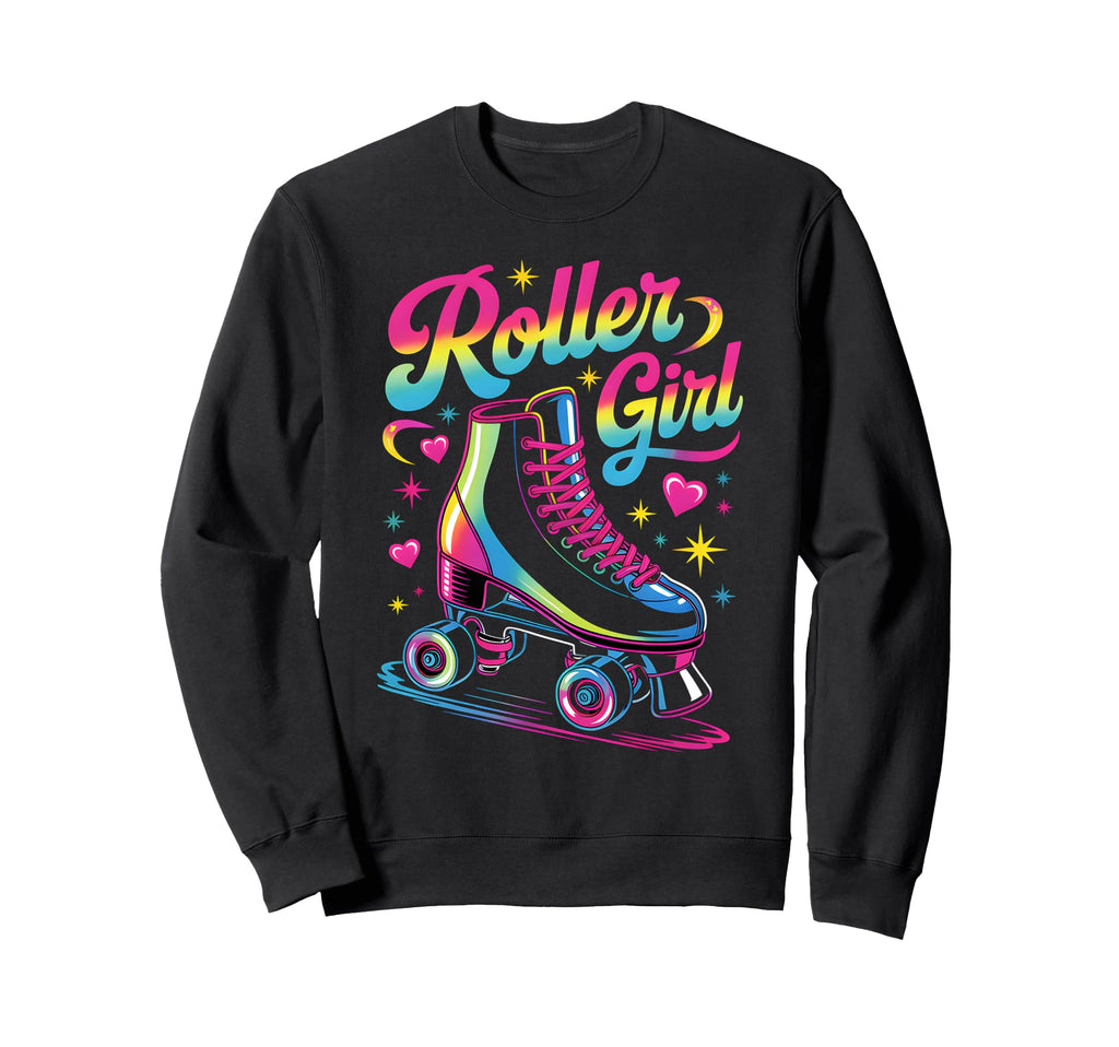 Roller Skater 90S 80S Skating Sweatshirt - Fun Novelty Design for Adults - T-Shirt, Sweatshirt, Hoodie