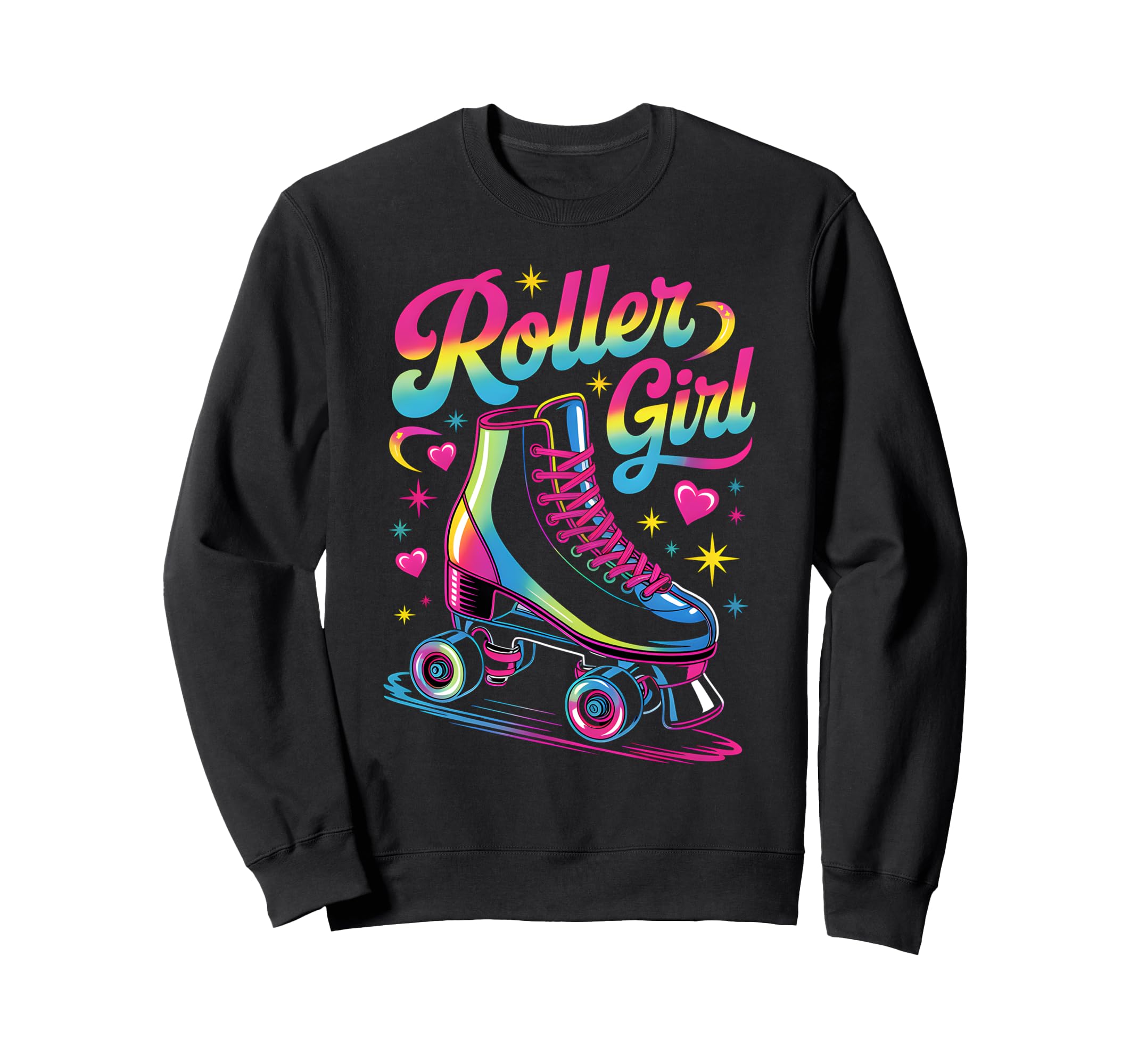 Roller Skater 90S 80S Skating Sweatshirt - Fun Novelty Design for Adults - T-Shirt, Sweatshirt, Hoodie