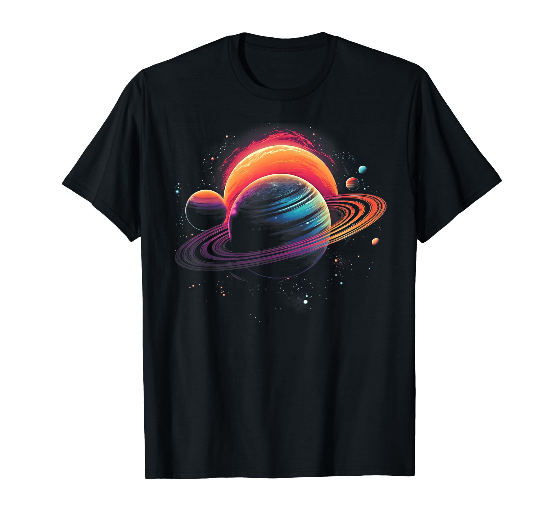 Vaporwave Solar System 80S Synthwave T-Shirt - Fun Novelty Design Unisex - T-Shirt, Sweatshirt, Hoodie