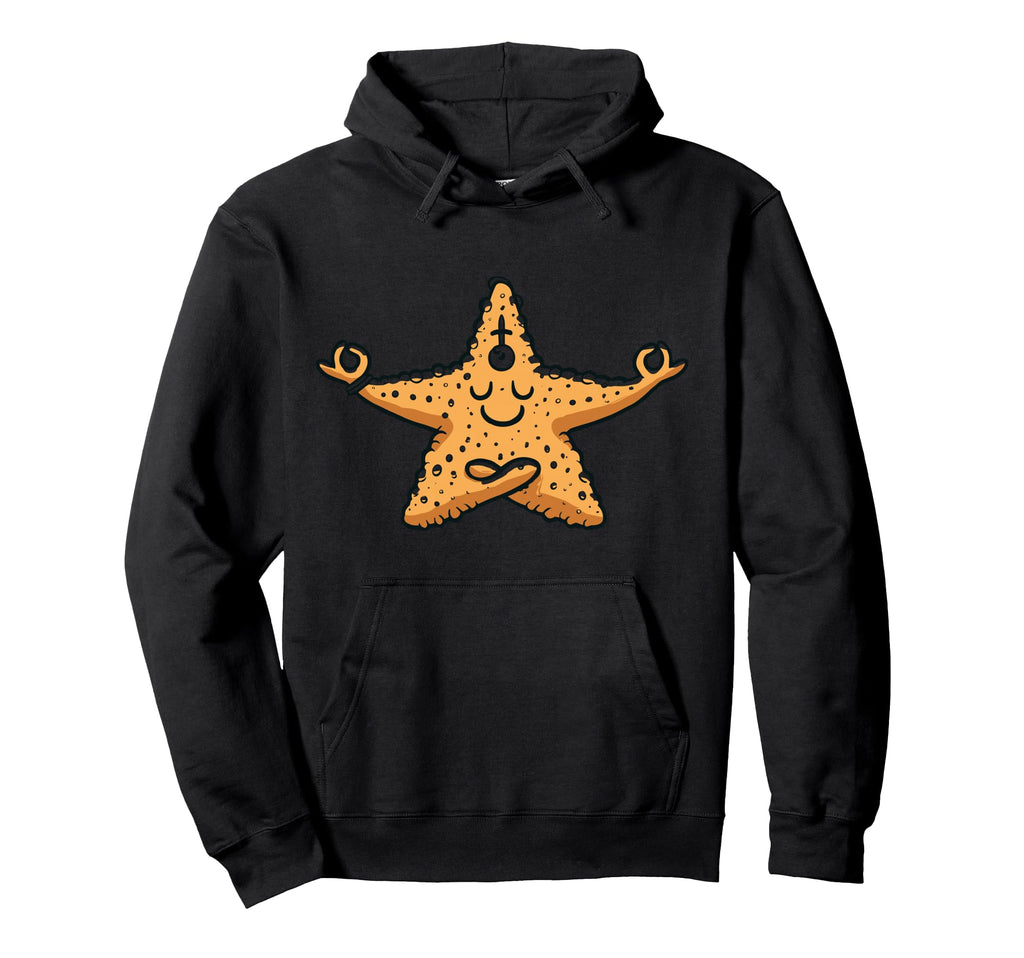 Meditation Starfish Yoga Pose Relaxing Hoodie - Streetwear Style Unisex - T-Shirt, Sweatshirt, Hoodie