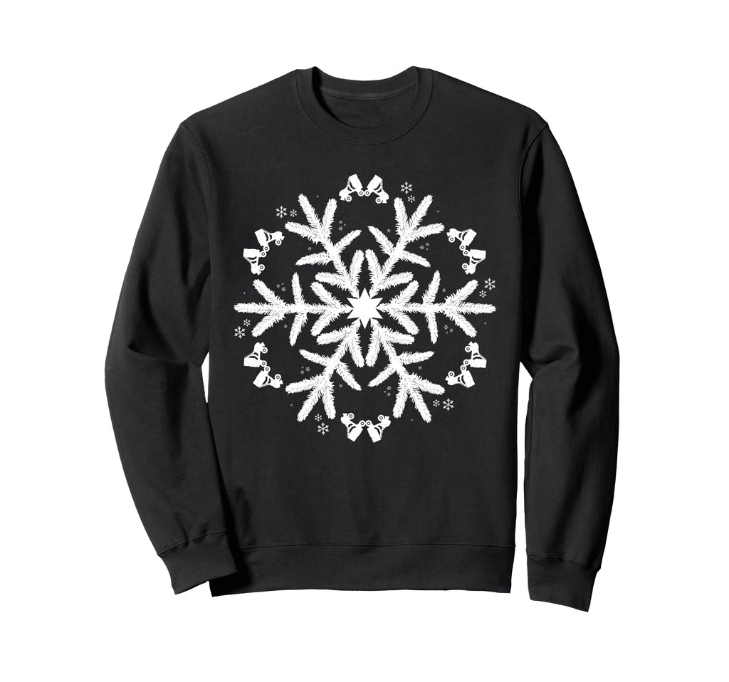 Snowflake Roller Skating Sweatshirt - Casual Everyday Wear Unisex - T-Shirt, Sweatshirt, Hoodie