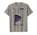 Alien Xenomorph Neon Purple 80S T-Shirt - Minimalist Print for Adults - T-Shirt, Sweatshirt, Hoodie