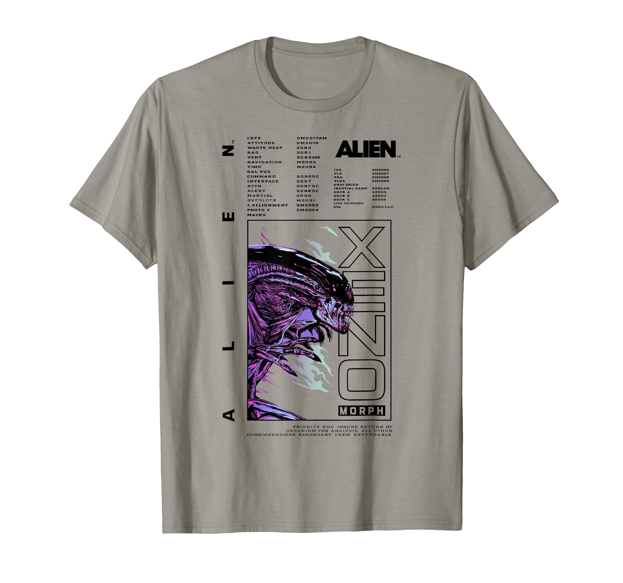 Alien Xenomorph Neon Purple 80S T-Shirt - Minimalist Print for Adults - T-Shirt, Sweatshirt, Hoodie