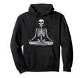 Meditation Skeleton Yoga Pose Hoodie - Streetwear Style for Adults - T-Shirt, Sweatshirt, Hoodie