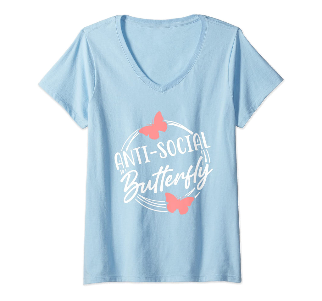 Womens Antisocial Butterfly Hater T-Shirt - Graphic Print for Adults - T-Shirt, Sweatshirt, Hoodie