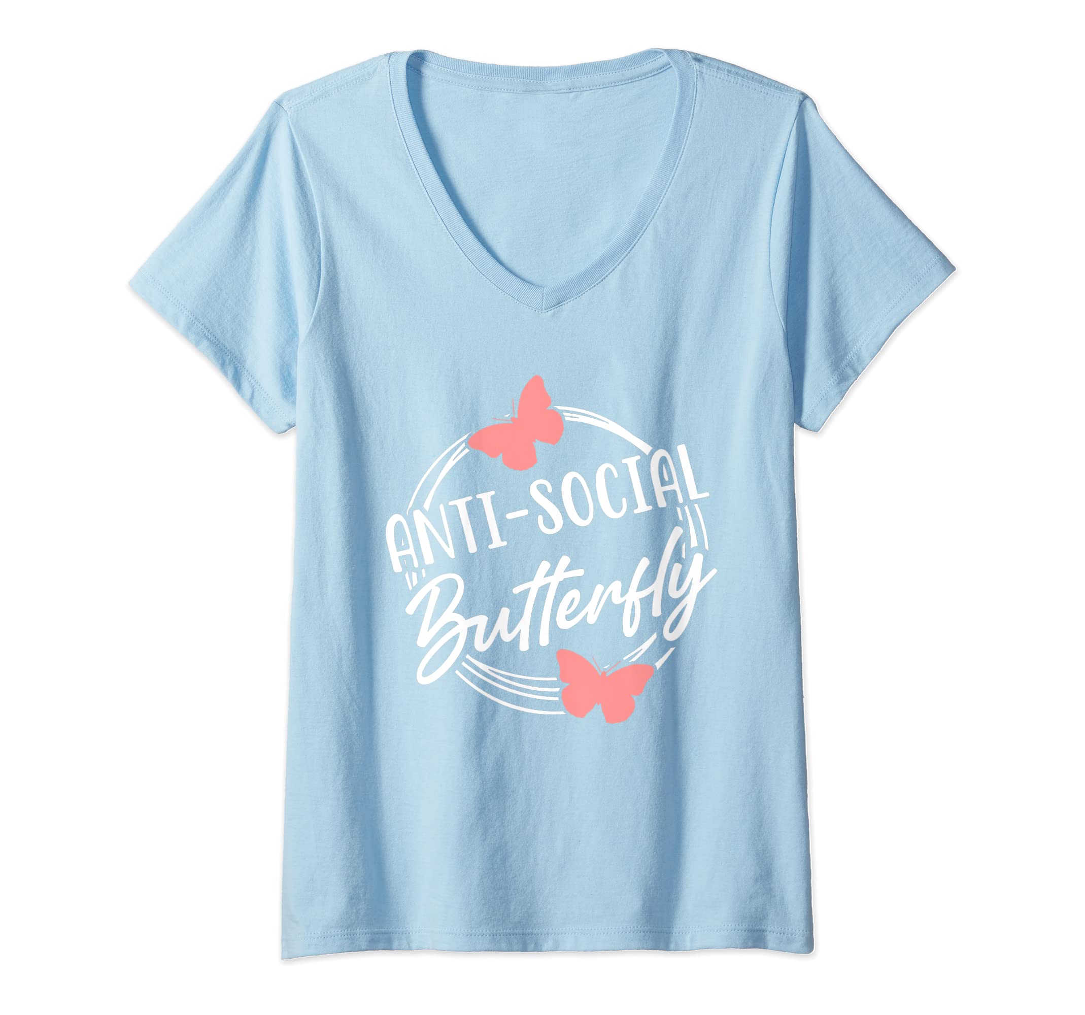 Womens Antisocial Butterfly Hater T-Shirt - Graphic Print for Adults - T-Shirt, Sweatshirt, Hoodie