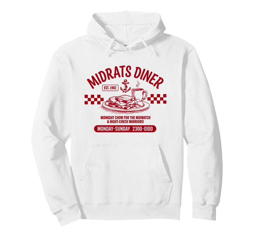 Midrats Diner Funny Sailor Hoodie - Streetwear Style for Adults - T-Shirt, Sweatshirt, Hoodie