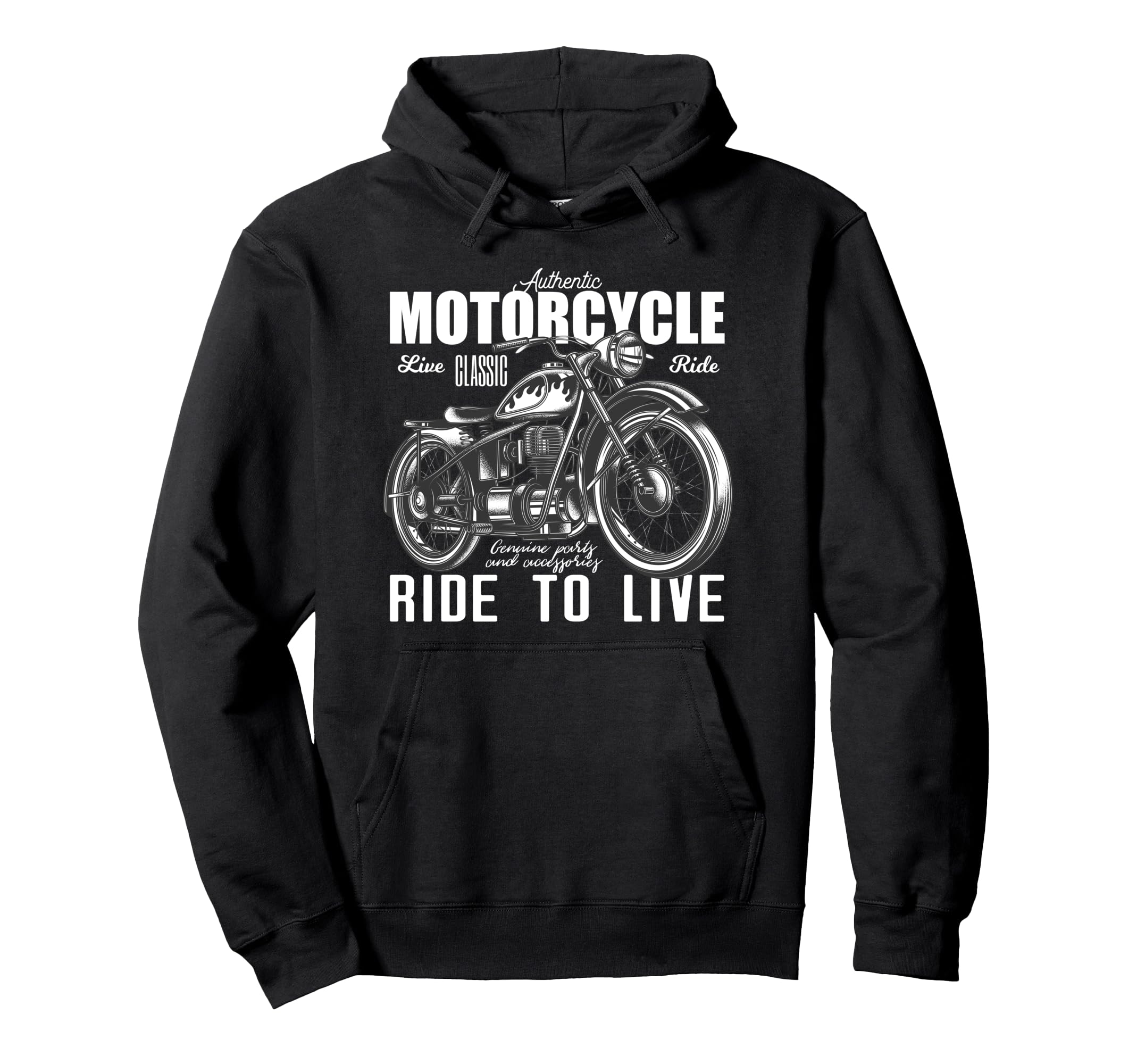 Motorcycling Biker Motorcycle Ride Hoodie - Fun Novelty Design Men Women - T-Shirt, Sweatshirt, Hoodie