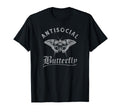 Antisocial Butterfly Grunge Fairycore T-Shirt - Custom Art Print Unisex - T-Shirt, Sweatshirt, Hoodie