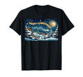 Merry Holiday Postcard T-Shirt - Trendy Graphic for Adults - T-Shirt, Sweatshirt, Hoodie