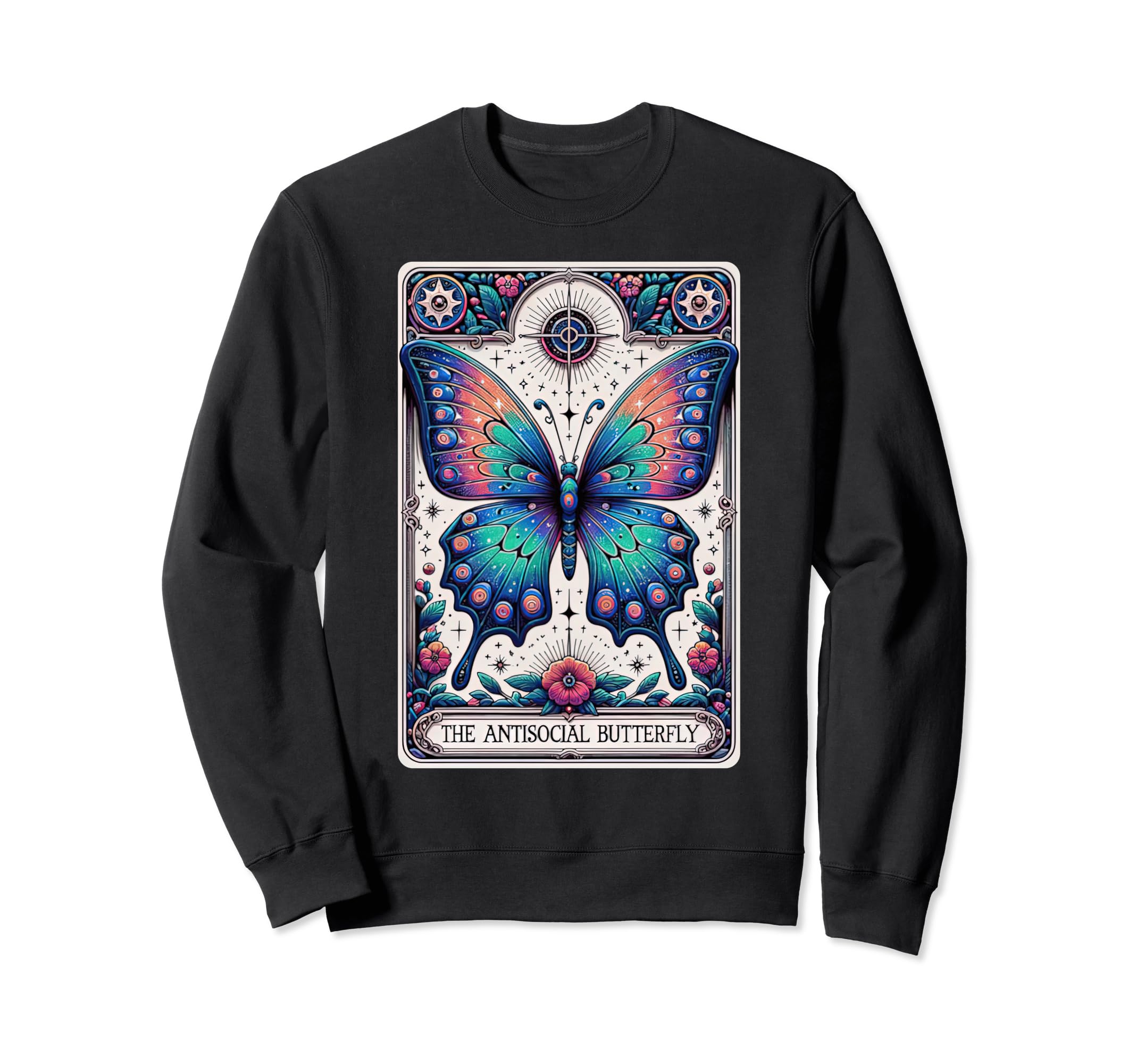 Funny Antisocial Butterfly Sweatshirt - Streetwear Style for Adults - T-Shirt, Sweatshirt, Hoodie
