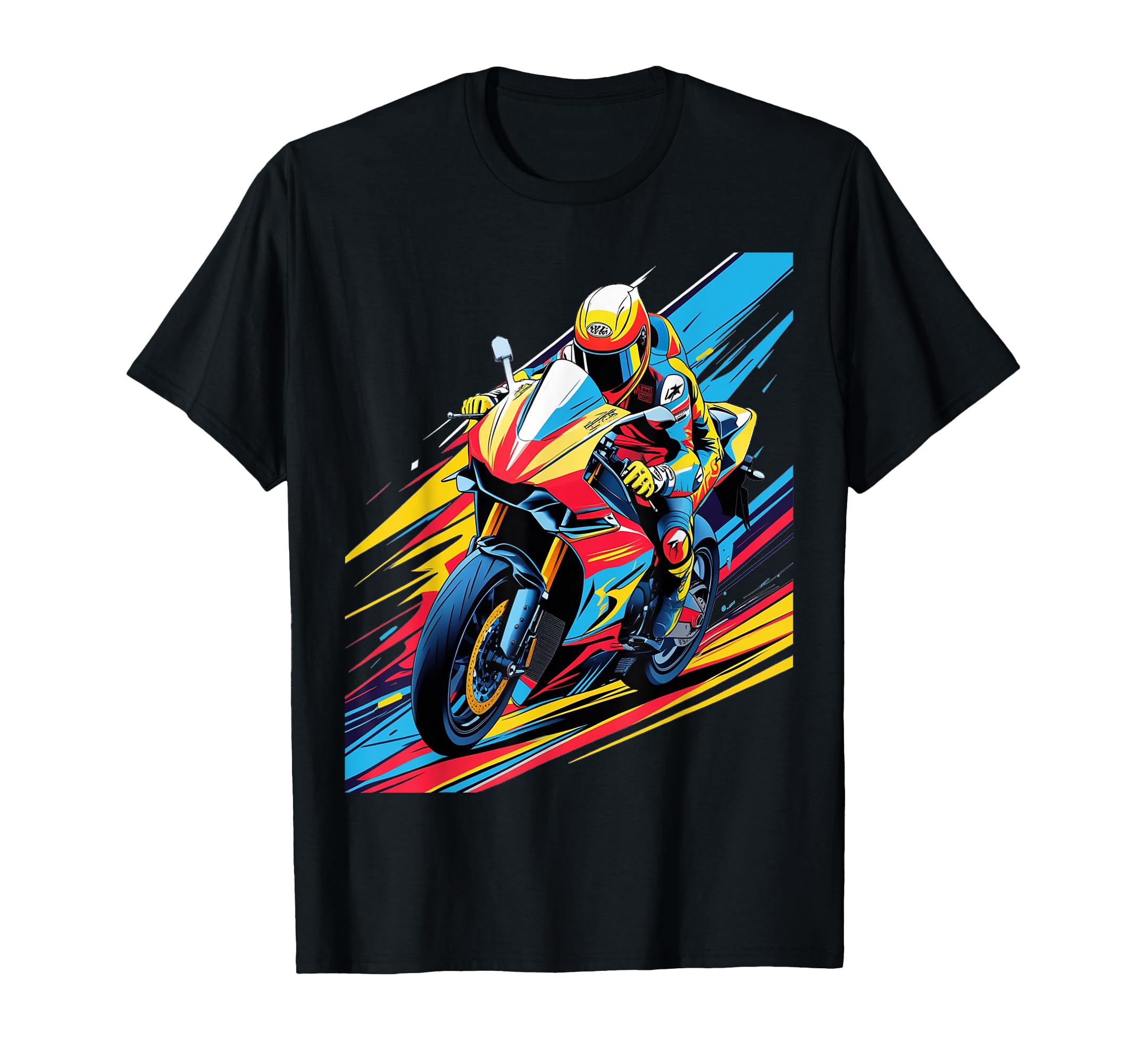 Motorcycle Rider Moto Grand Prix Sun T-Shirt - Streetwear Style Men Women - T-Shirt, Sweatshirt, Hoodie