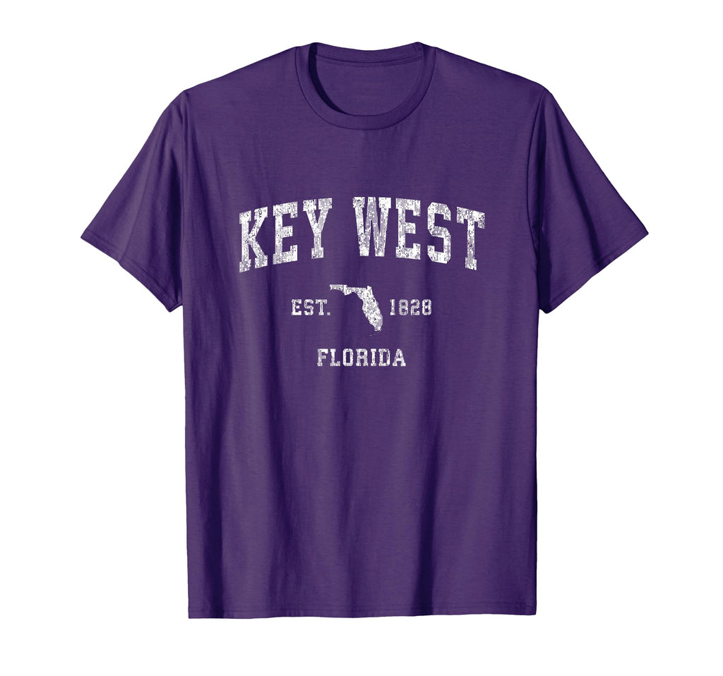 Key West Florida Fl Athletic Sports T-Shirt - Trendy Graphic Men Women - T-Shirt, Sweatshirt, Hoodie
