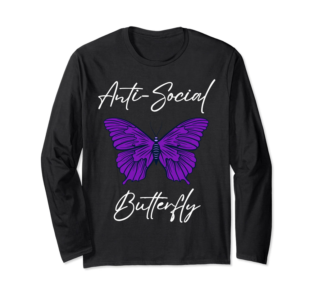 Funny Introvert Antisocial Butterfly Gifts T-Shirt - Unique Graphic Unisex - T-Shirt, Sweatshirt, Hoodie