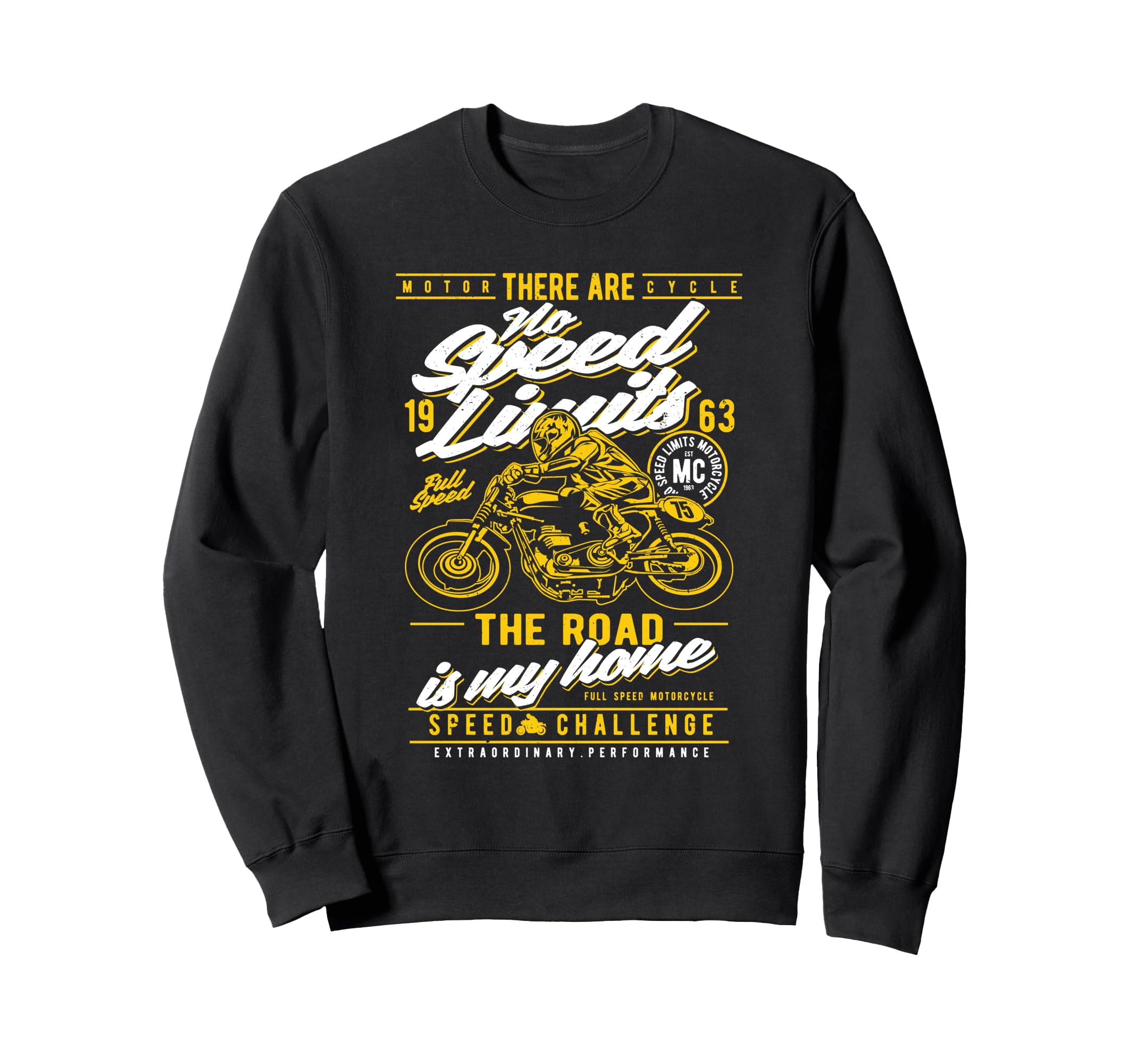 Motorcycle Race Sweatshirt - Unique Graphic for Adults - T-Shirt, Sweatshirt, Hoodie