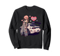 Jdm Racer Drift Culture Anime Sweatshirt - Casual Everyday Wear for Adults - T-Shirt, Sweatshirt, Hoodie