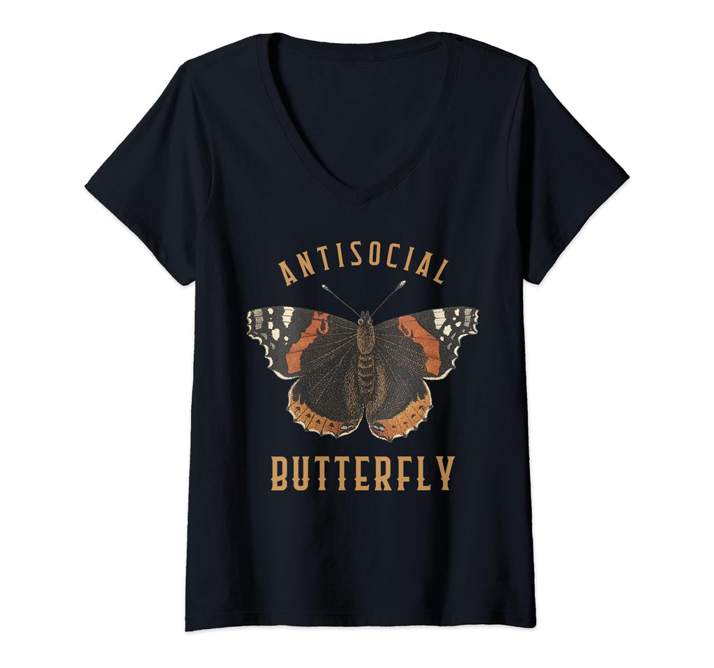 Funny Antisocial Butterfly Aesthetic T-Shirt - Streetwear Style Unisex - T-Shirt, Sweatshirt, Hoodie