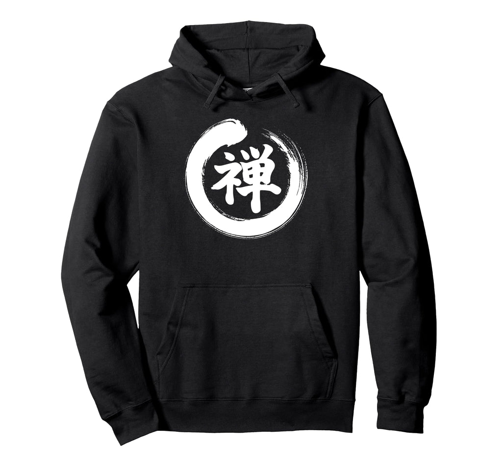 Meditation Enso Circle Mindfulness Hoodie - Minimalist Print for Adults - T-Shirt, Sweatshirt, Hoodie