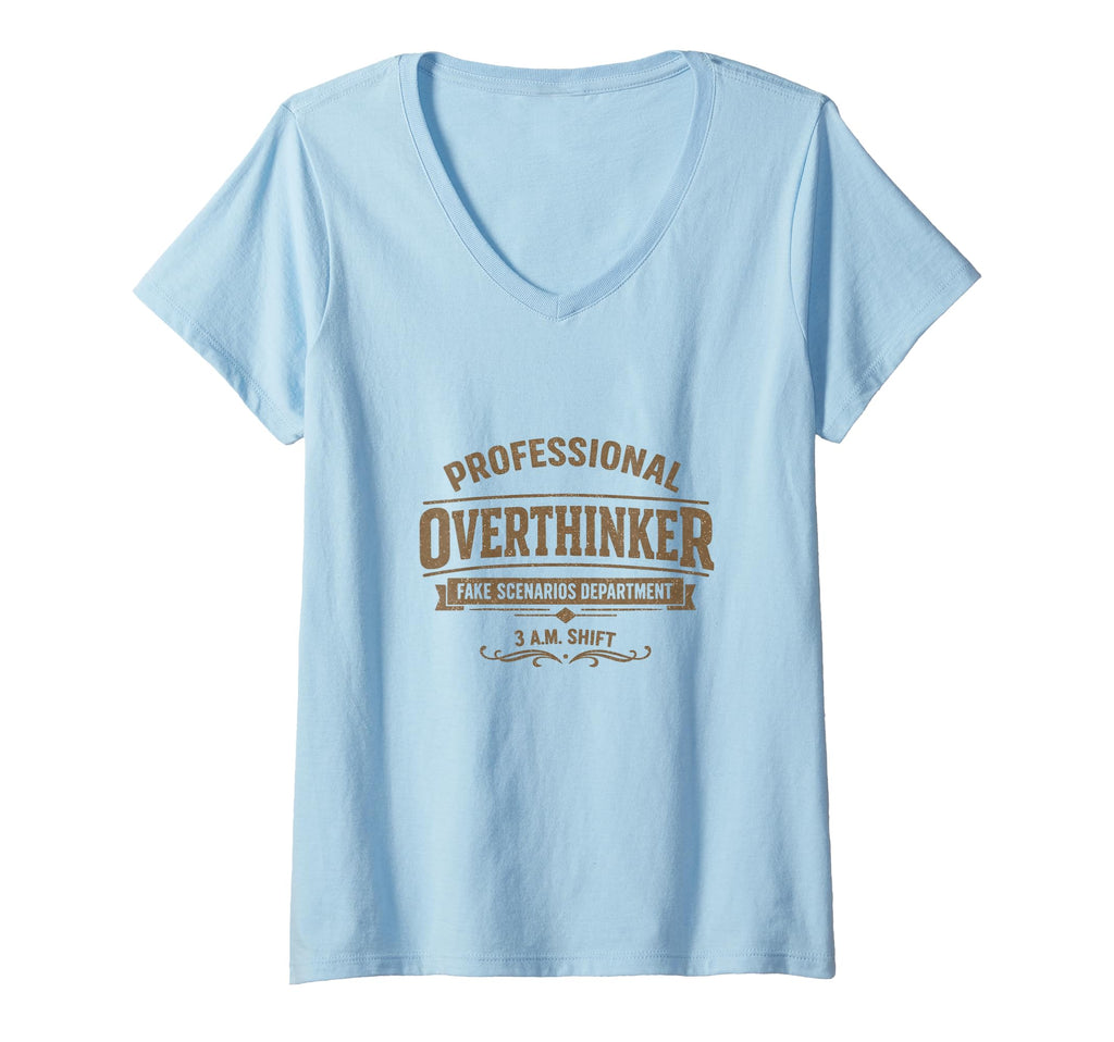 Womens Professional Overthinker Fake T-Shirt - Unique Graphic Unisex - T-Shirt, Sweatshirt, Hoodie