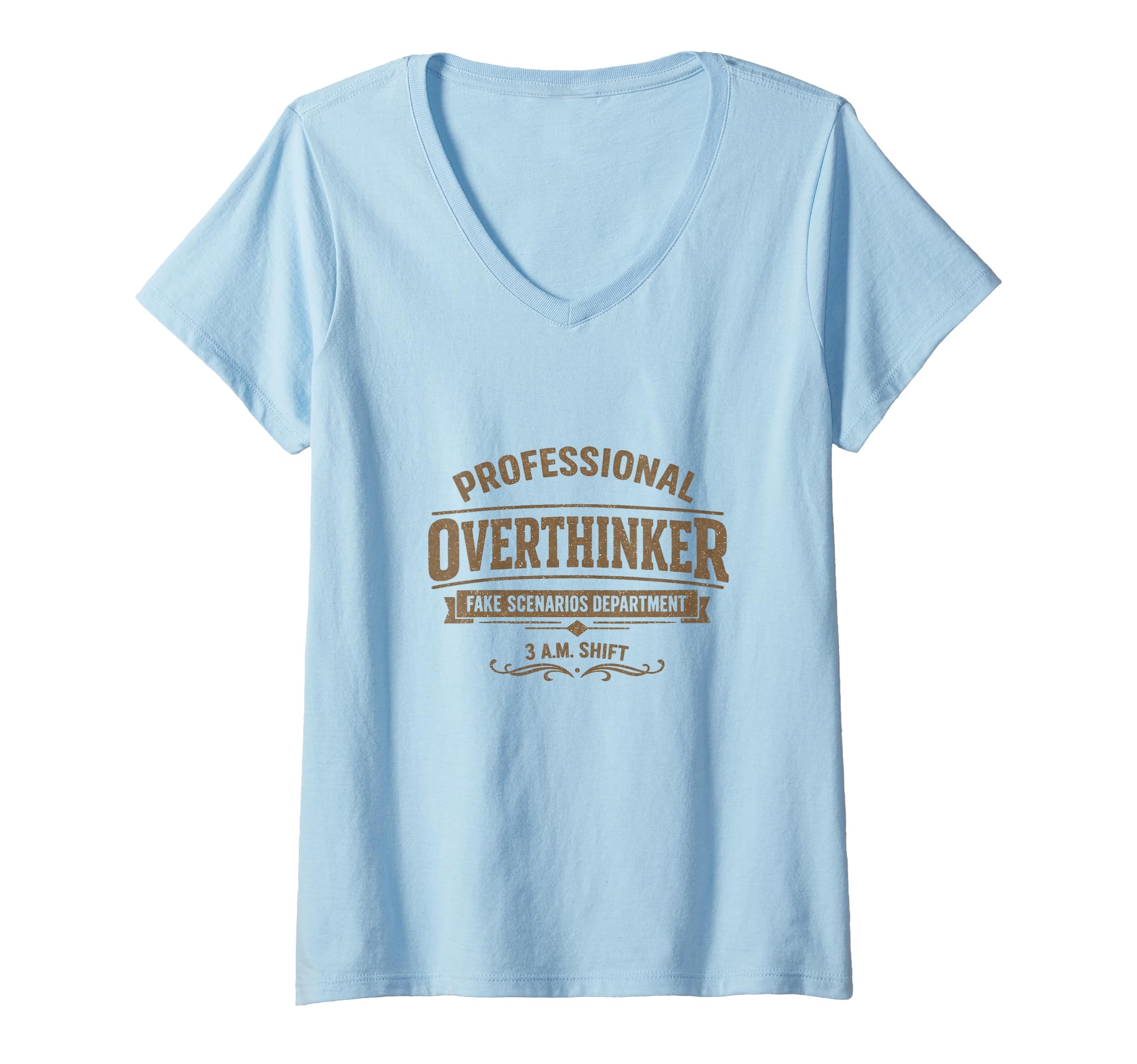 Womens Professional Overthinker Fake T-Shirt - Unique Graphic Unisex - T-Shirt, Sweatshirt, Hoodie