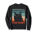Antisocial Cat Club Introvert Cat Sweatshirt - Fun Novelty Design Unisex - T-Shirt, Sweatshirt, Hoodie