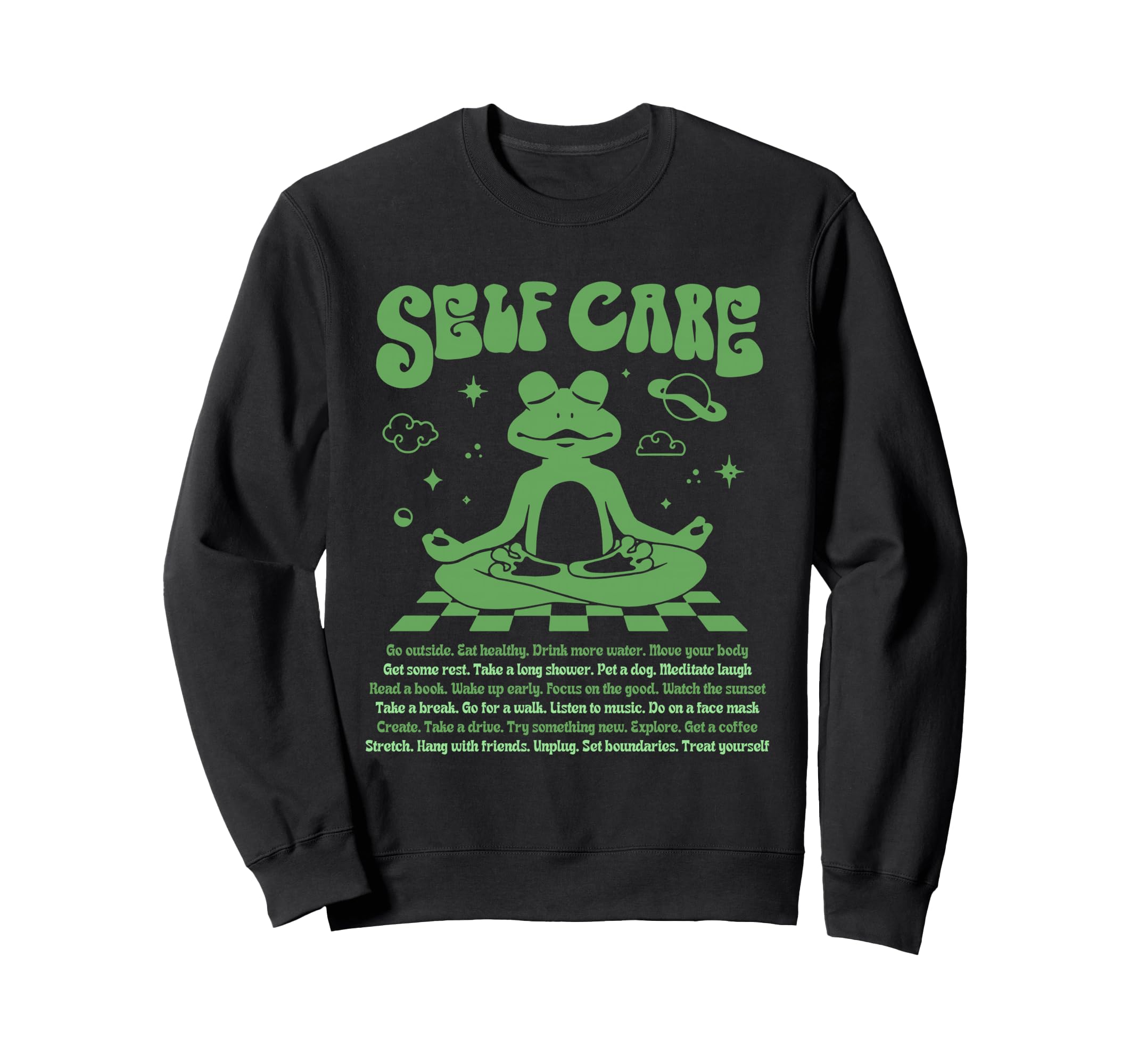 Self Care Positive Aesthetic Self Love Sweatshirt - Minimalist Print Unisex - T-Shirt, Sweatshirt, Hoodie
