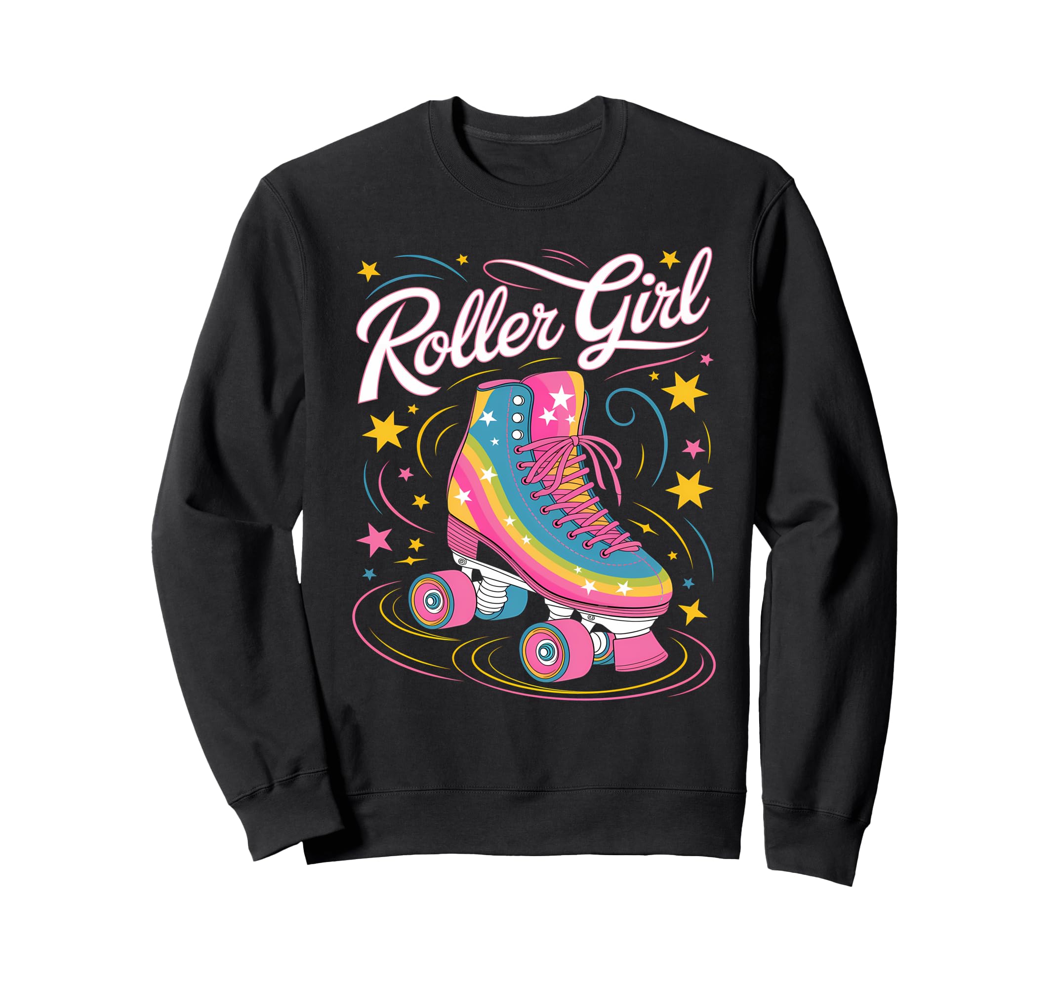 Roller Skater Roller Skating 70S Sweatshirt - Aesthetic Graphic Men Women - T-Shirt, Sweatshirt, Hoodie