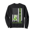 Fight Stigma American Flag Mental Sweatshirt - Minimalist Print Unisex - T-Shirt, Sweatshirt, Hoodie