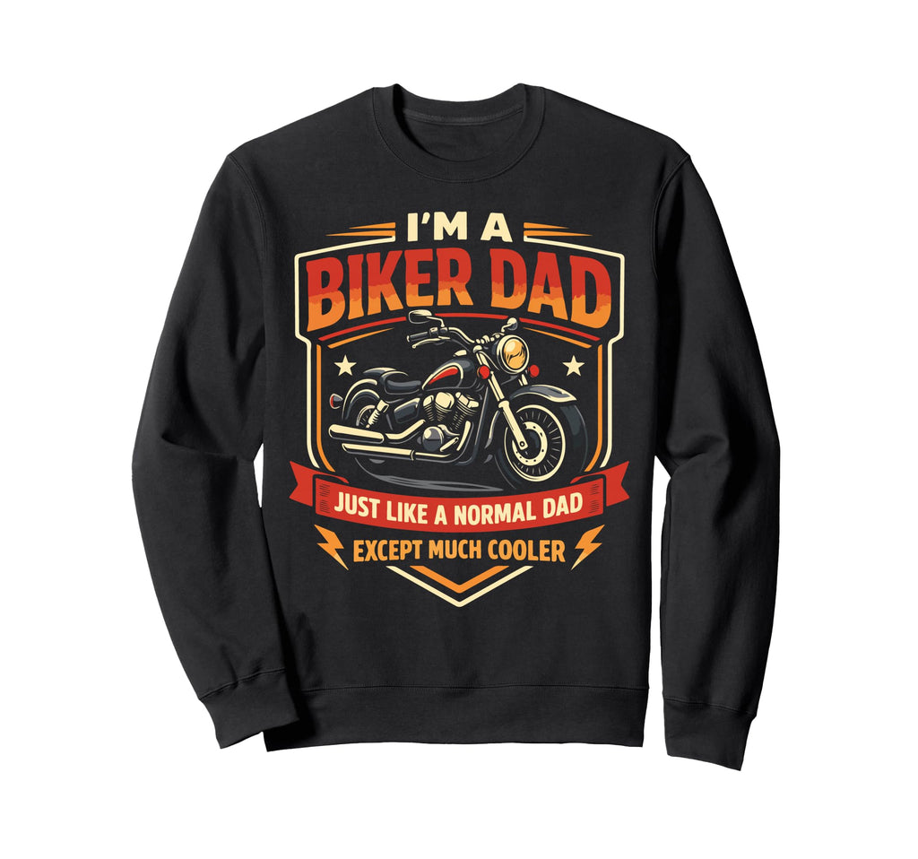 Motorcycle Biker Dad Im Biker Dad Sweatshirt - Minimalist Print Unisex - T-Shirt, Sweatshirt, Hoodie