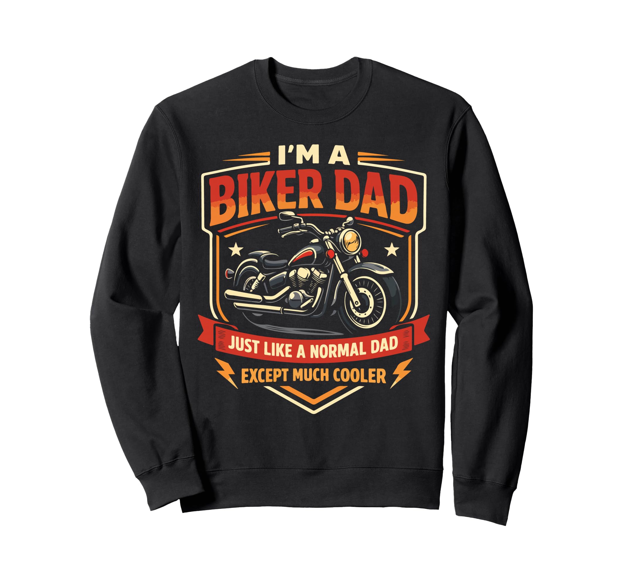 Motorcycle Biker Dad Im Biker Dad Sweatshirt - Minimalist Print Unisex - T-Shirt, Sweatshirt, Hoodie