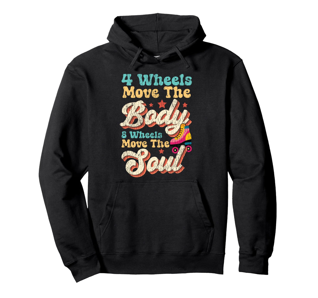 Roller Skating Skate 1970S 4 Wheels Move Hoodie - Graphic Print Men Women - T-Shirt, Sweatshirt, Hoodie