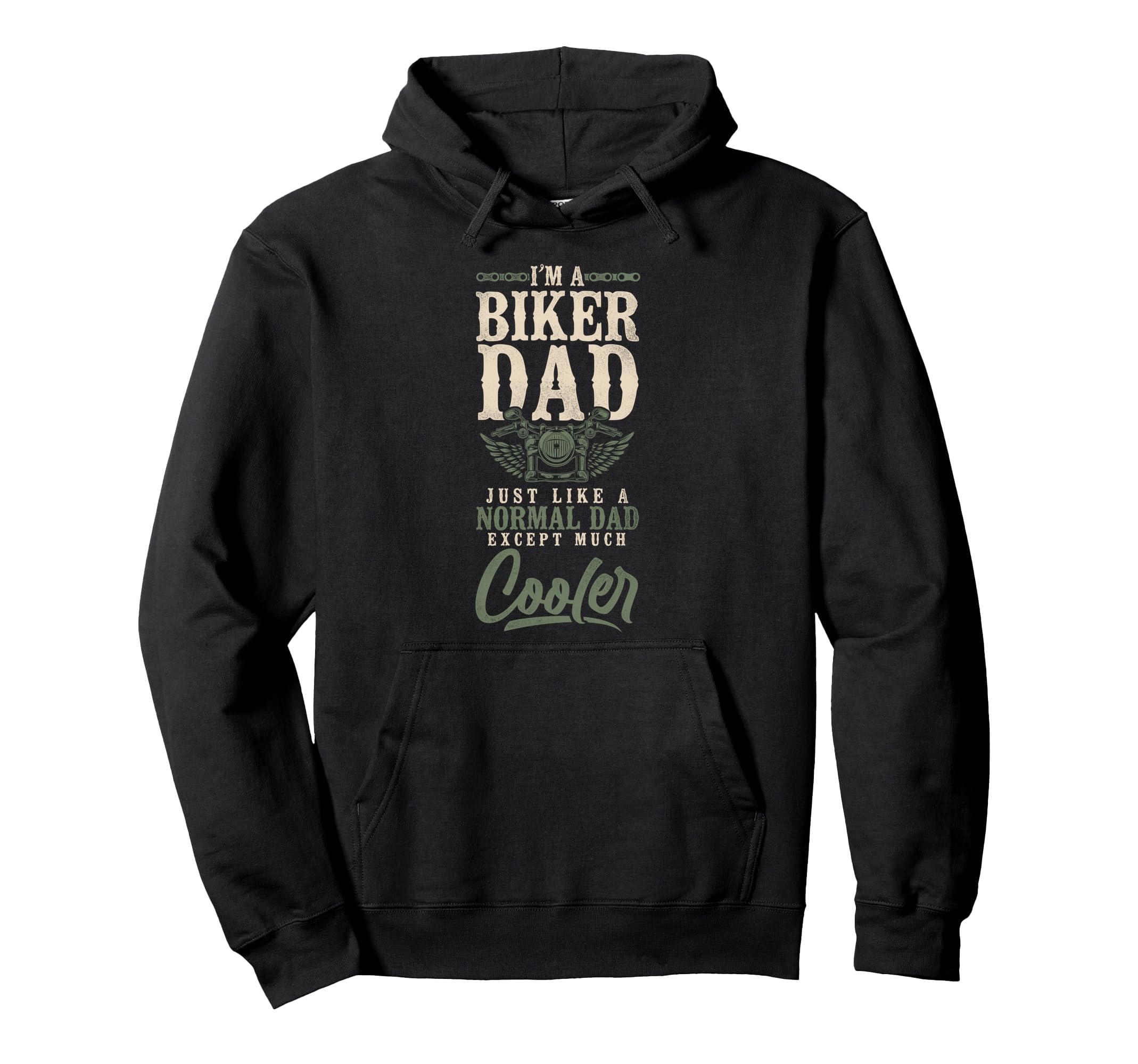 Motorcycle Biker Dad Im Biker Dad Just Hoodie - Custom Art Print Men Women - T-Shirt, Sweatshirt, Hoodie