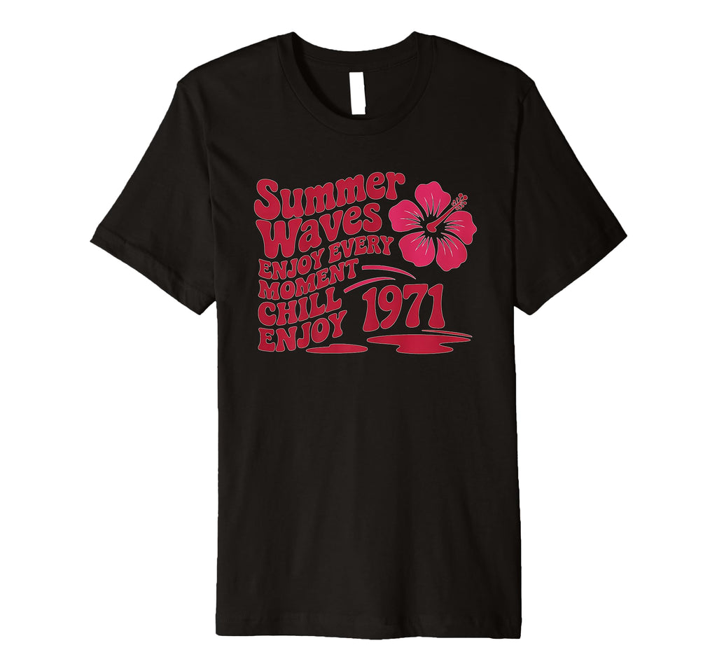 Vibes Summer Waves Typography Summer T-Shirt - Trendy Graphic Unisex - T-Shirt, Sweatshirt, Hoodie